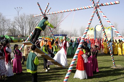 Наурыз мейрамы 2008, народные гуляния, ипподром