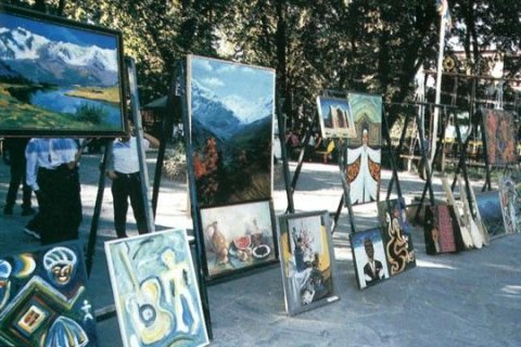 Выставка художников в Центральном Парке