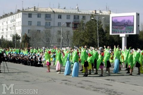 Концертная шоу-программа на Наурыз, площадь им. Аль-Фараби