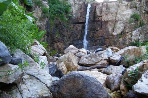 Водопад в горах, Сайрам-Угамский Национальный парк