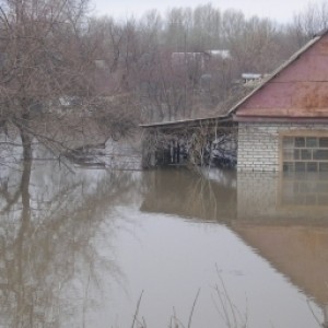 Талые воды и дождь стали причиной наводнения в селе Темирлан ЮКО